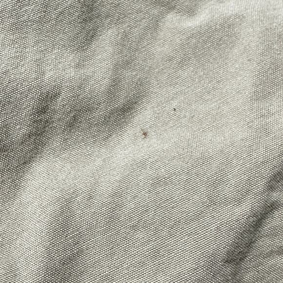 Woolrich Women Skirt Size 14 Beige 100% Cotton Minimalist Sustainable RIP STAINS - Picture 3 of 8